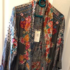 Johnny Was Ellamo Embroidered Kimono NWT 100% L